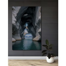 Teona Ahşap Gızemlı Mağara Manzarası Yağlı Boya Görünümlü Ahşap Dekoratif Ev,antre,salon,ofis,mutfak Tablo