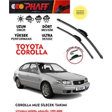 Phaff Toyota Corolla Uyumlu Terrasilgeç Sileceği Takımı 14 16 Motor Araca Özel Aparat (1999 - 2001)