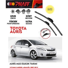 Phaff Toyota Auris Silgeç Sileceği Takımı 2010 Model Araca Özel Aparat