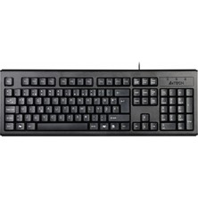 A4Tech A4 Tech KM-720, Siyah, USB Kablolu, Türkçe F, Multimedya Klavye