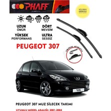 Phaff Peugeot 307 Silgeç Sileceği Takımı 2002 Model Araca Özel Aparat