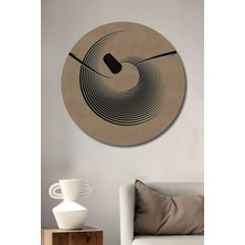 Teona Ahşap Semazen Esmaül Hüsna Gravür Tablo Yuvarlak Duvar Tablosu