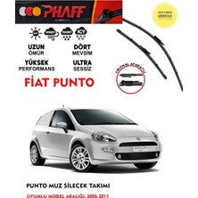 Phaff Fiat Punto Ön Muz Silgeç Sileceği Takımı 2008 Model Araca Özel