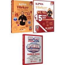 Yediiklim Yayınları 2026 Kpss Atölye Serisi Türkçe Video Ders Notları ve Sual 15 Deneme - Optimum 5 Deneme