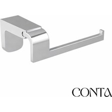 Conta Uzay Serisi Krom Tuvalet Kâğıtlığı – Duvara Monte, Paslanmaz, Modern Tasarım