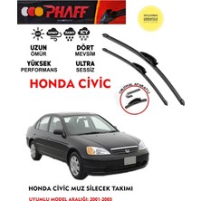 Phaff Honda Civic Silgeç Sileceği Takımı 2004 Model Araca Özel Aparat