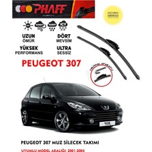 Phaff Peugeot 307 Silgeç Sileceği Takımı 2004 Model Araca Özel Aparat
