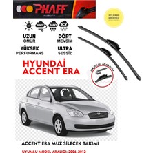 Phaff Hyundai Era Cam Muz Silgeç Sileceği Takımı 2007 Model Araca Özel Aparat