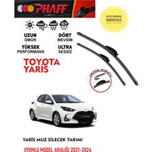 Phaff Toyota Yaris Silgeç Sileceği Takımı Araca Özel Aparat (2021-2024) Arası