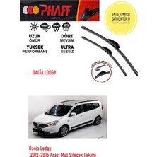 Phaff Dacia Lodgy 2012-2015 Arası Silgeç Sileceği Takımı Araca Özel Aparat