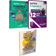 Yediiklim Yayınları 2026 Kpss Atölye Serisi Coğrafya Video Ders Notları ve Seizma 12 Deneme - 3 Deneme