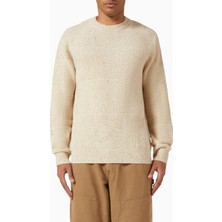 Orbit Yün Karışımlı Nervürlü Kazak, Erkek, Bej