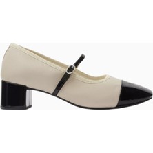 Repetto Georgiana 45 Mary Jane Deri Topuklu Ayakkabı, 45MM Blok Topuk, El Işçiliği Şık Tasarım