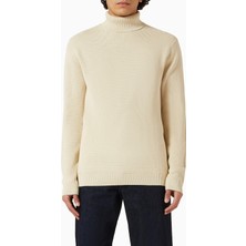 Pamuklu Balıkçı Yaka Kazak, Modern Minimalist Erkek Stili