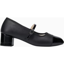 Repetto Georgiana 45 Mary Jane Deri Topuklu Ayakkabı, 45MM Blok Topuk, El Işçiliği Şık Tasarım