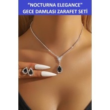 Zetconcept Zet Style “nocturna Elegance"-Gece Damlası Zarafet Seti”–paslanmaz Çelik- Muhteşem Bir Hediye