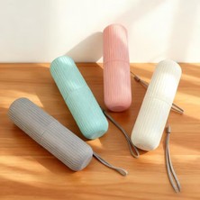 Sanal Trend 2 Adet Seyahat Tipi Diş Macun Fırça Saklama ve Taşıma Kabı Diş Fırçalık