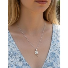 Zetconcept Zet Style “lunaria Luck – Işığın Yoncası Kolyesi” – 925 Ayar Gümüş Zirkon Taşlı Kolye