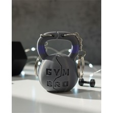 Gym Bro Yazılı Koyu Gri Kettlebell Anahtarlık (2'li Set) Motivasyon Hediyesi - Spor Temalı Anahtarlık, Couple / Friendship ürün, Nycruin3D