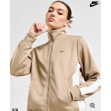 Nike Sportswear Jacket Tam Boy Fermuarlı Kahverengi Kadın Sweatshirt FZ7280-247