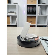 Ozokstore Manyetik Standlı Deri Magsafe Cüzdan Arkası Kartlıklı
