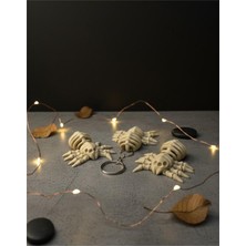 Nycruin3D Hareketli Iskelet Örümcek Anahtarlık 1 Adet -  Çanta Süsü, Charm, Hediyelik, Figür, dekorasyon, aksesuar