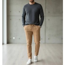 Moda Double Kumaş Çima Detaylı Pantolon