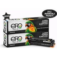 Ero Print Canon MF-745cdw Siyah Muadil Toner - 2400 Sayfalık Çipsiz Toner - 2'li Avantaj Paket