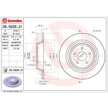 Brembo 08N25821 - Arka Fren Dıskı Kuga Iı 14 19 Yenı Kasa Mondeo V 14