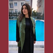 Doğal Frekans Atkıları | %100 Keçe–ipek Serisi Yosun Tonları