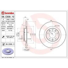Brembo 08C30911 - Arka Fren Aynası Astra L 21 Grandland 17 Vıvaro C 19 Zafıra Lıfe 19 Jumpy Iıı 16 C4 18 C5H 21 C5 Aırcross 18 Expert 16 508 18 5008 16 308 Iı-Iıı 14 3008 16 290×35X5DL Dolu