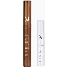 By Mina Al Sheikhly Colored Perfect Match Kit, Tiger Eye Maskara ve Resin Su Geçirmez Topcoat ile Lüks Göz Makyajı