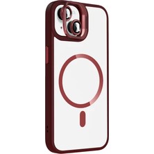 Zipax Apple iPhone 13 Uyumlu Kılıf M-Safe Şarj Özellikli Lensli Standlı Azn-Remim