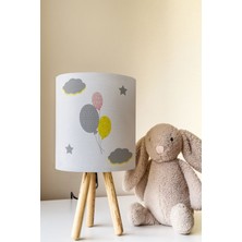 Talia Home Balon ve Bulut Desen Çocuk Odası Abajur Masa Lambası TLAB-161
