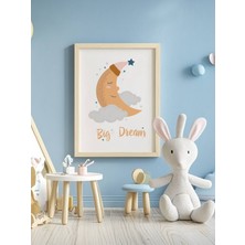 Fuart.Co Büyük Rüyalar Temalı Çocuk Odası Posteri Kuşe Baskı (Çerçevesiz) CCFU