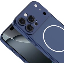 Zipax Apple iPhone 15 Pro Max Uyumlu Kılıf M-Safe Şarj Özellikli Kamera Korumalı Dönüşüm Kapak Zr-Spark