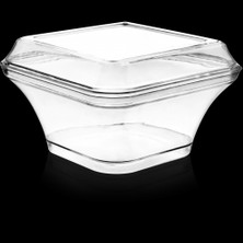 Mayer 260 cc Asos Kare Kapaklı Kase (May 314 Takım)