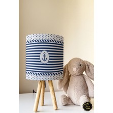 Talia Home Gemici Çapa Desenli Çocuk Odası Abajur Masa Lambası TLAB-024