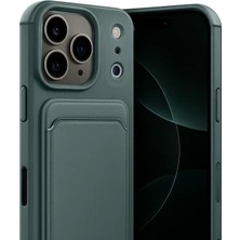 Zipax Apple iPhone 17 Pro Uyumlu Kılıf Kartlıklı Silikon Kılıf Azn-Kelvin