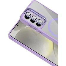 Zipax Samsung Galaxy S25 Uyumlu Kılıf M-Safe Şarj Özellikli Lensli Standlı Azn-Remim