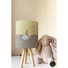 Talia Home Bulut Desenli Çocuk Odası Abajur Masa Lambası TLAB-021