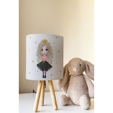 Talia Home Kıvırcık Prenses Çocuk Odası Abajur Masa Lambası TLAB-067