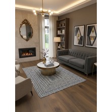 Rose'n Home Jüt Örgü-05 Elde Dokuma Doğal Jüt Örgü Hasır Halı