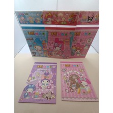 Meyra Accessories Sanrio Kawaii  Sticker Defter Rengarenk Sevimli Sticker Setler Okul Öncesi Hediyelik 1 Adet