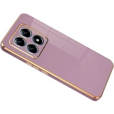 Zipax Xiaomi Mi 14T Pro Uyumlu Kılıf Parlak Silikon Kılıf Azn-Volet