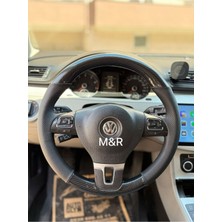 Passat Kristal Karbon Orijinal Kaplama Deri Direksiyon Kılıfı