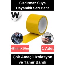 Wonara Sızdırmaz Suya Dayanıklı Sarı Renk Çok Amaçlı Tamir ve Izolasyon Bandı 10M 1 Adet
