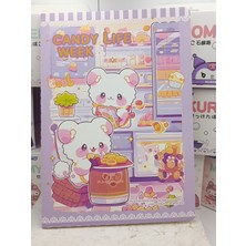 Meyra Accessories Sanrio Kawaii Özel Baskılı Notebook Defter Günlük Ajanda Okul Defteri Sevimli Hediyelik Defterler