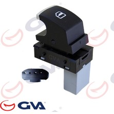 Gva 8075061 Cam Açma Anahtarı Ön Sağ/sol Vwag Tüm Modeller 09-12 Tekli-Nikelajlı 5K0959855-5ND959855