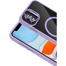 Zipax Apple iPhone 11 Uyumlu Kılıf M-Safe Şarj Özellikli Lensli Standlı Azn-Remim